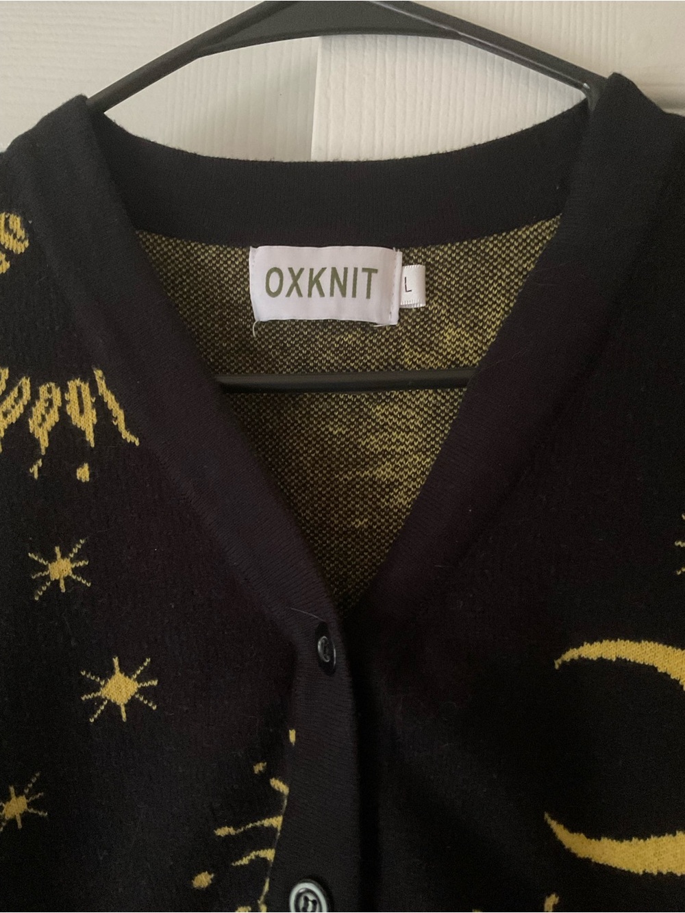 Whimsigoth Celestial Button Up Sweater - Picture 4 of 5